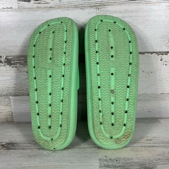 NOBO Womens Slide Summer Slippers Comfort Slip On Cactus Print Green Size 7 - Picture 6 of 6